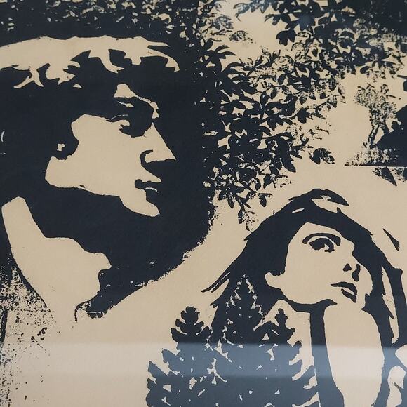 Vintage 1967 Tim Hamill SIGNED "A.P." & "Hamill '67" 21"x27" Framed Art Print - Picture 4 of 5